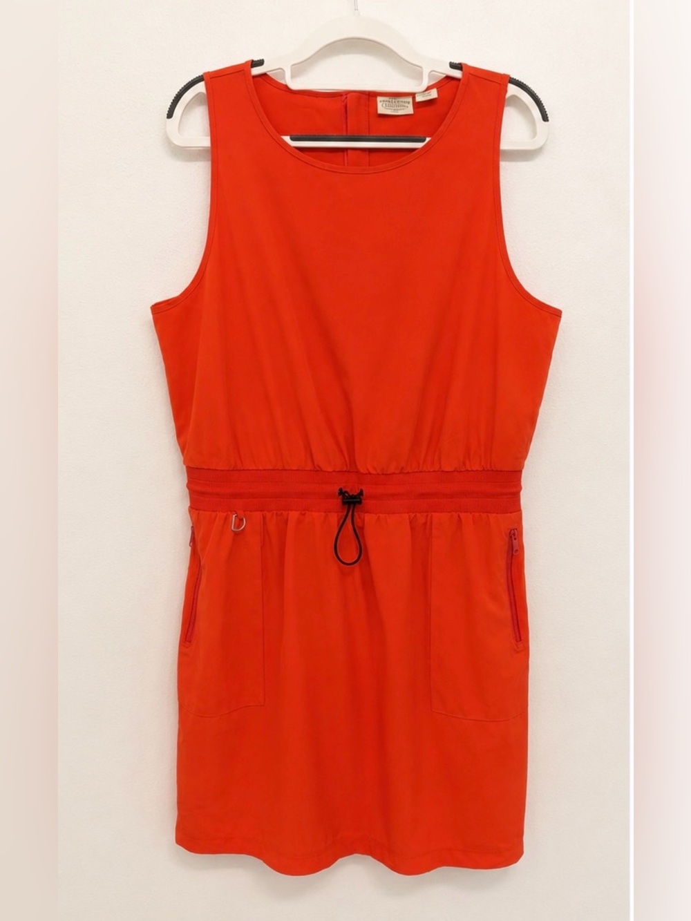 Telluride Clothing Co. Sleeveless Utility Athleisure Dress Coral - Size Large